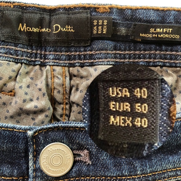 NWOT Massimo Dutti Slim Fit Jeans (40/32) - Picture 5 of 17